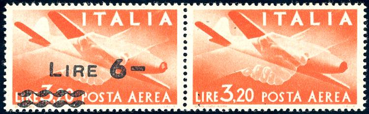 1947 - 6 lire su 3,20 lire ... 