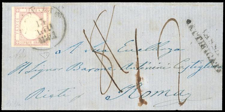 1861 - 5 grana lilla (21c), ... 