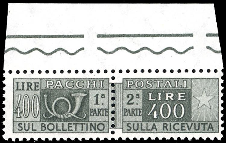 1957 - 400 lire, filigrana stelle ... 