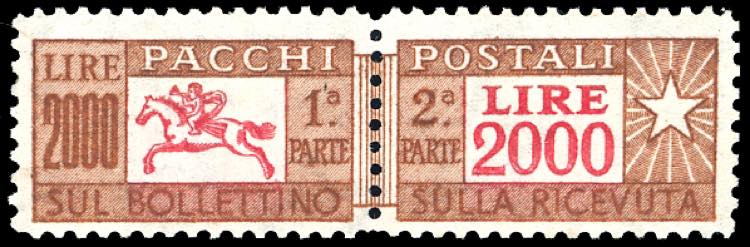 1957 - 2.000 lire, dentellatura ... 