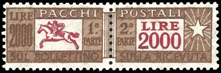 1966 - 2.000 lire, dentellatura a ... 