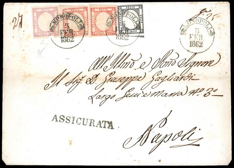1862 - 5 grana lilla, 5 grana ... 