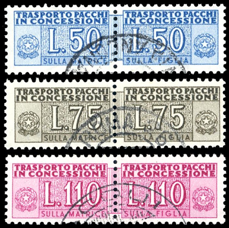 1955 - Filigrana ruota diritta, ... 