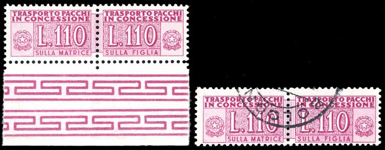 1953 - 110 lire lilla rosa, ... 