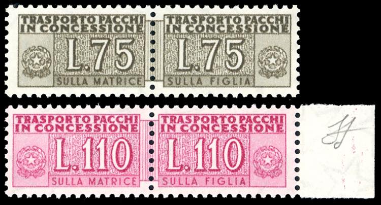 1955 - 75 lire e 110 lire, ... 