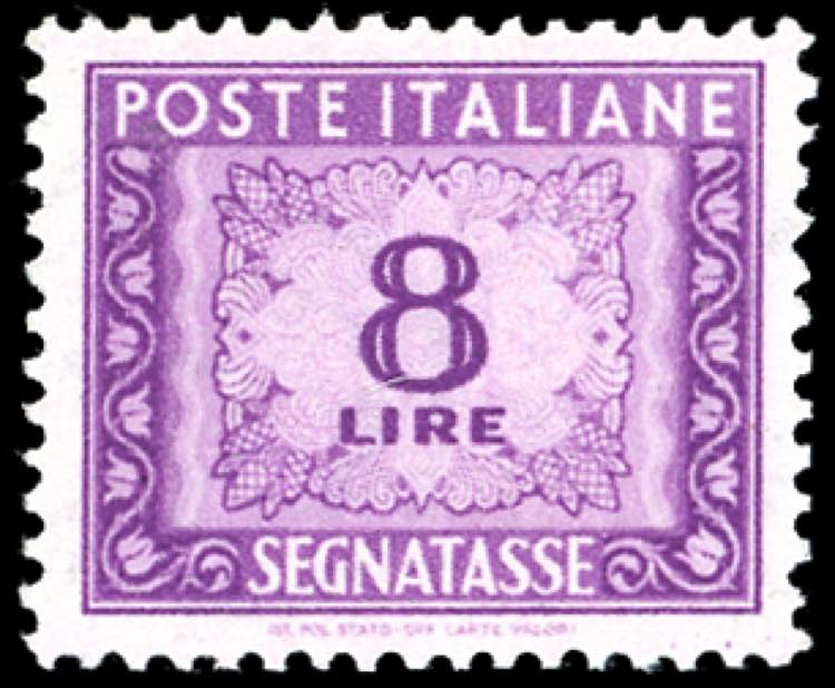 1947 - 8 lire, filigrana ruota I ... 