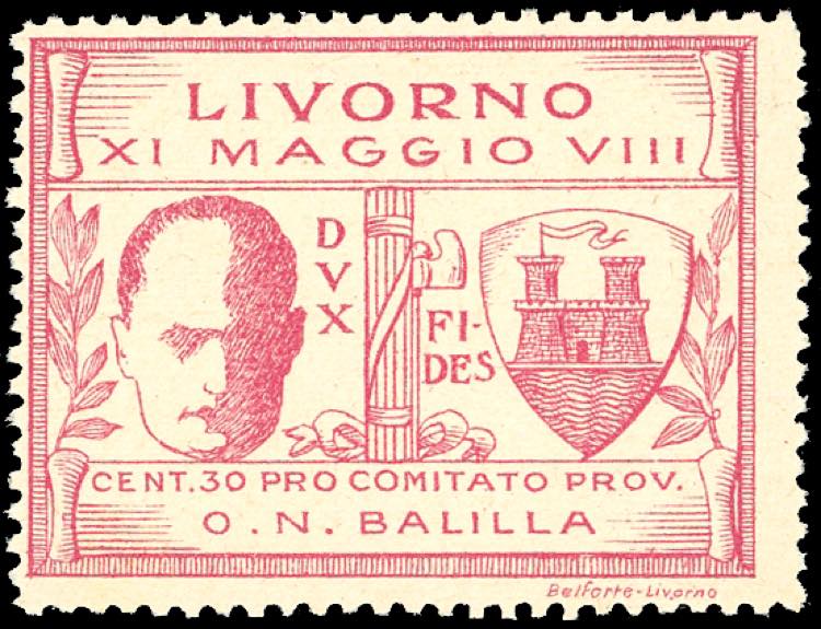 LIVORNO 1930 - 30 cent. Mussolini ... 
