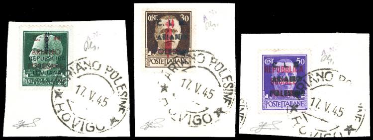 ARIANO POLESINE 1945 - Francobolli ... 