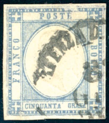 1861 - 50 grana ardesia oltremare ... 