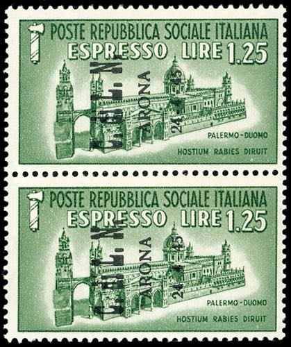 ARONA 1945 - 1,25 lire espresso, ... 