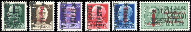 LAQUILA? 1945 - Serie di 6 valori ... 