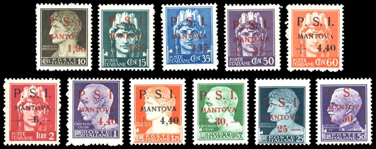 MANTOVA 1945 - Serie completa, ... 