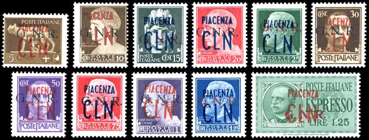 PIACENZA 1945 - Soprastampati ... 