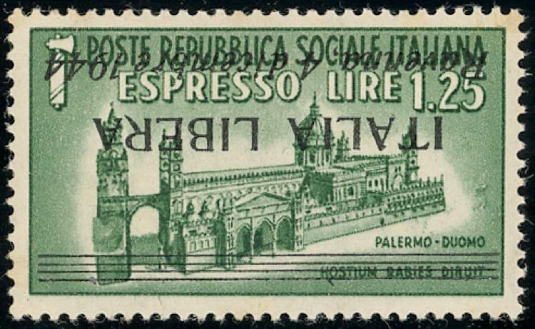 RAVENNA 1944 - 1,25 lire espresso, ... 