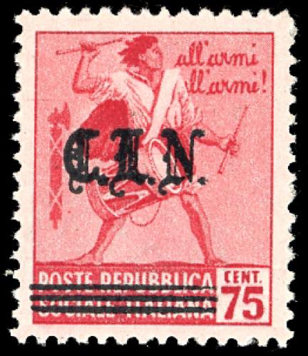 TORINO 1945 - 75 cent. rosa ... 
