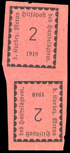 MERANO 1918 - 2 h. rosa coppia ... 