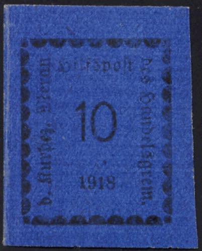 MERANO 1918 - 10 h. oltremare ... 