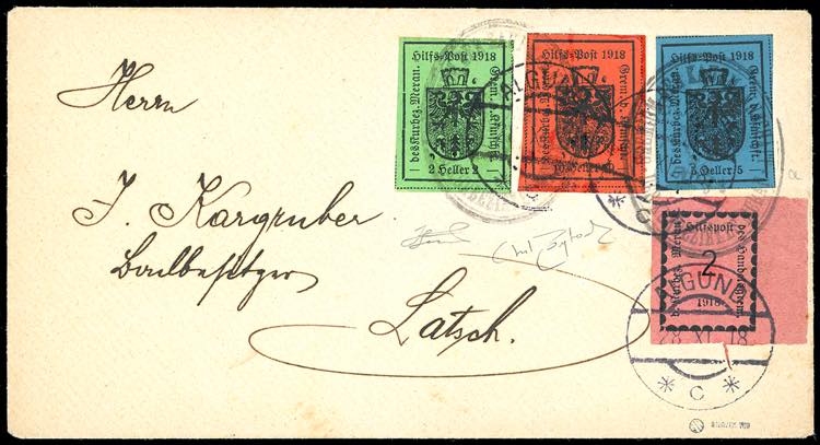 MERANO 1918 - 10 h. rosso mattone, ... 