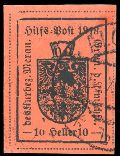 MERANO 1918 - 10 h. rosso mattone, ... 