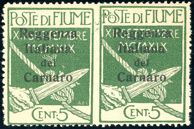 FIUME 1920 - 5 cent. soprastampato ... 