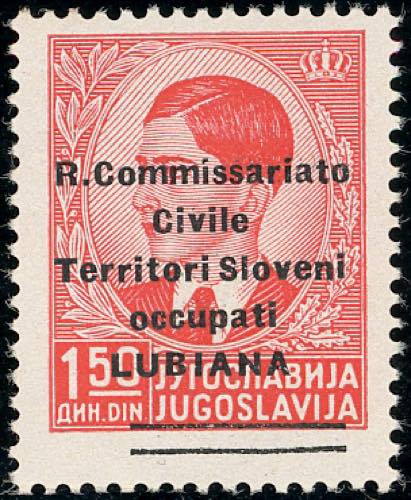 LUBIANA 1941 - 1,50 d. soprastampa ... 