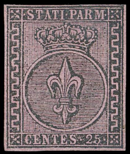1852 - 25 cent. violetto (4), ... 