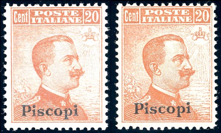 PISCOPI 1917/22 - 20 cent. ... 