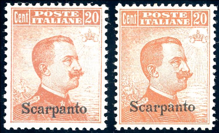 SCARPANTO 1917/22 - 20 cent. ... 