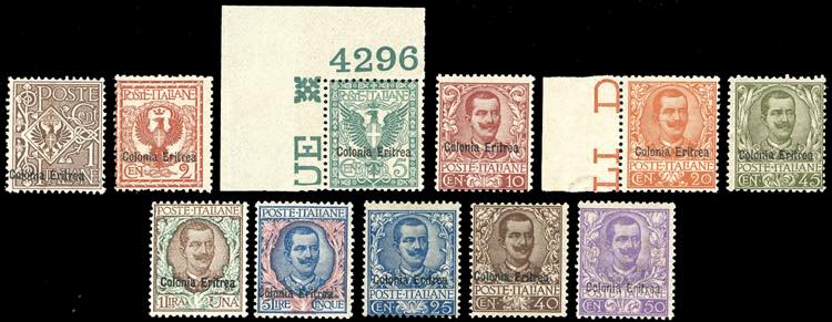 1903 - Floreale soprastampati, ... 