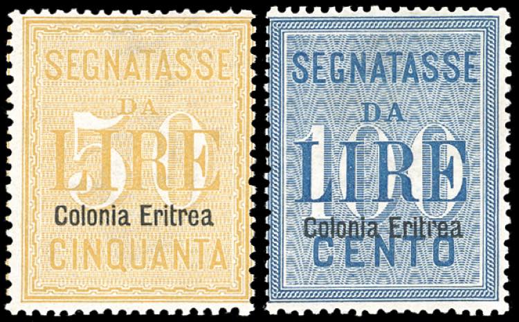 SEGNATASSE 1903 - 50 e 100 lire ... 