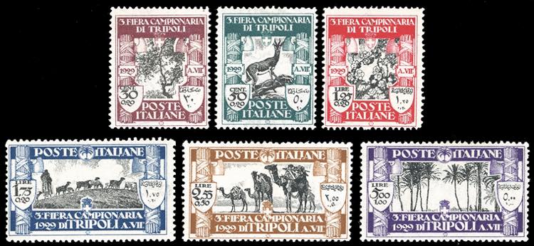 1929 - III Fiera di Tripoli, serie ... 