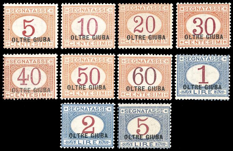 SEGNATASSE 1925 - Serie completa ... 