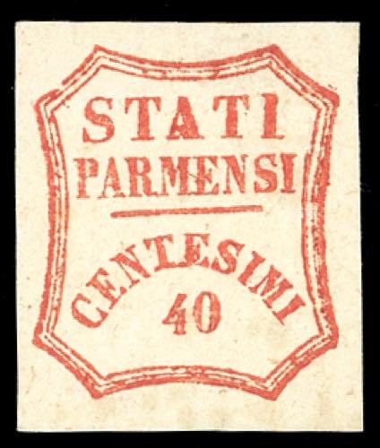 1859 - 40 cent. vermiglio, II ... 