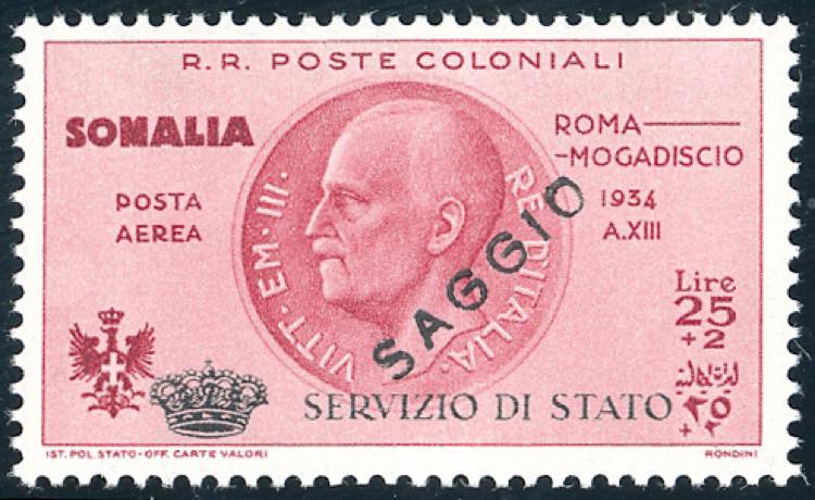 SERVIZIO AEREO 1934 - 25 + 2 lire  ... 