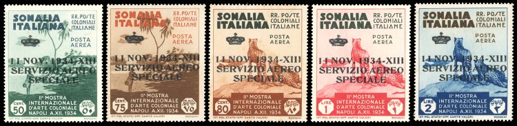 SERVIZIO AEREO 1934 - 50 cent, 75 ... 