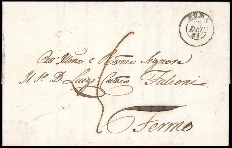 1851 - Lettera prefilatelica da ... 