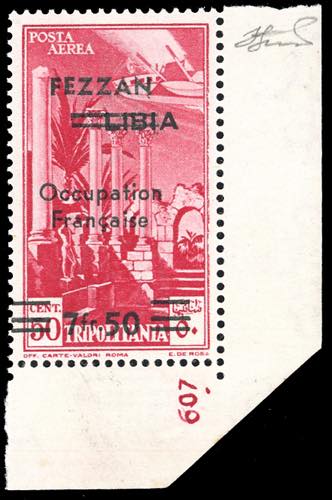 FEZZAN POSTA AEREA 1943 - 7,50 fr. ... 