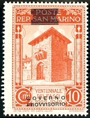 1943 - 10 cent. soprastampa ... 