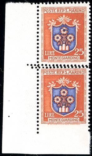 1945 - 25 lire Stemmi, coppia ... 