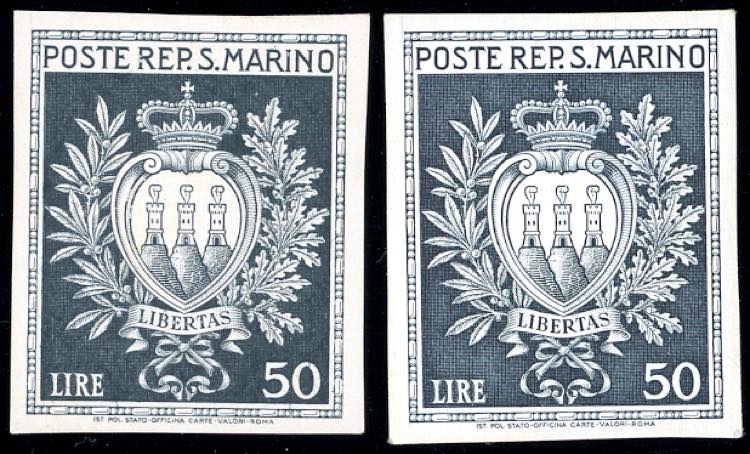 1946 - 50 lire Stemmi (295), due ... 