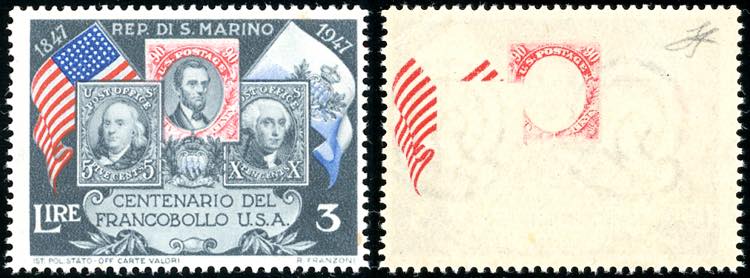 1947 - 3 lire Centenario ... 