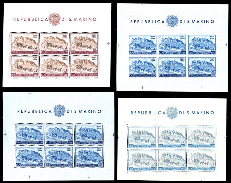 1949/51 - Foglietti U.P.U.,  i ... 