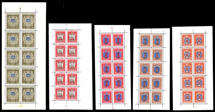 1945/46 - Stemmi, serie completa ... 