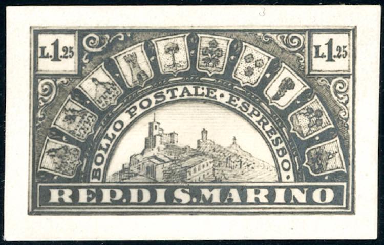 1929 - 1,25 lire espresso, prova ... 