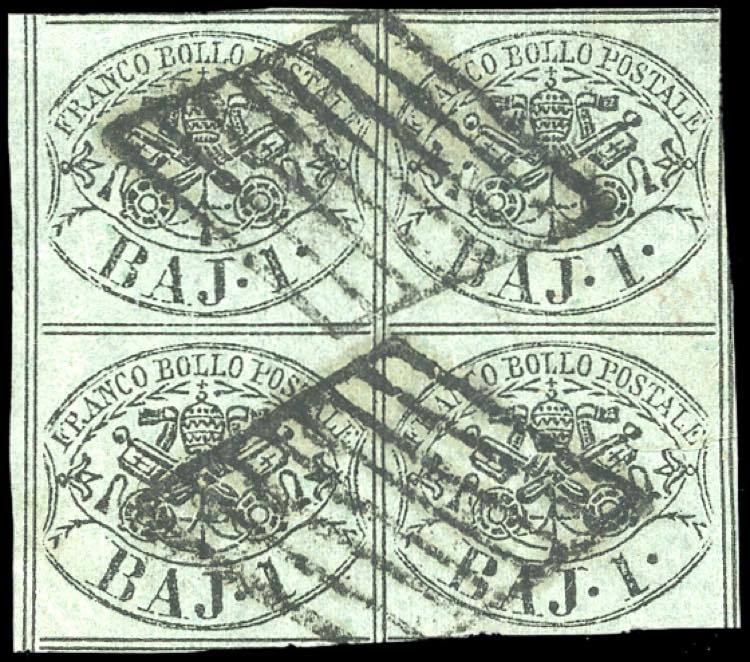 1852 - 1 baj verde grigiastro, ... 