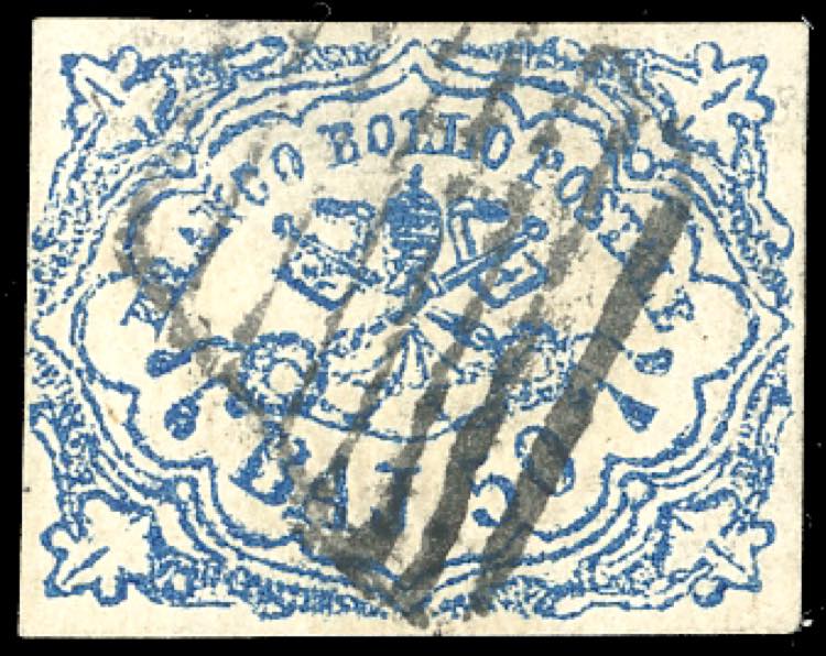 1864 - 50 baj azzurro oltremare ... 