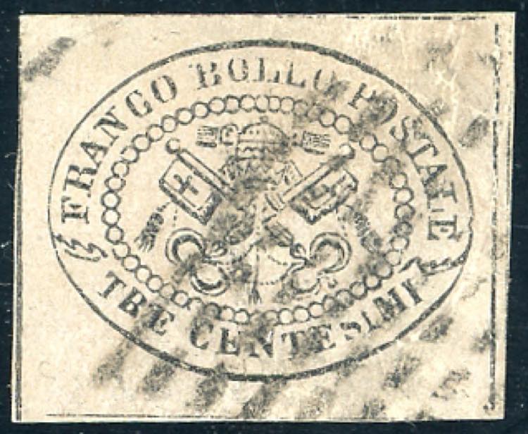1867 - 3 cent. grigio rosa, non ... 