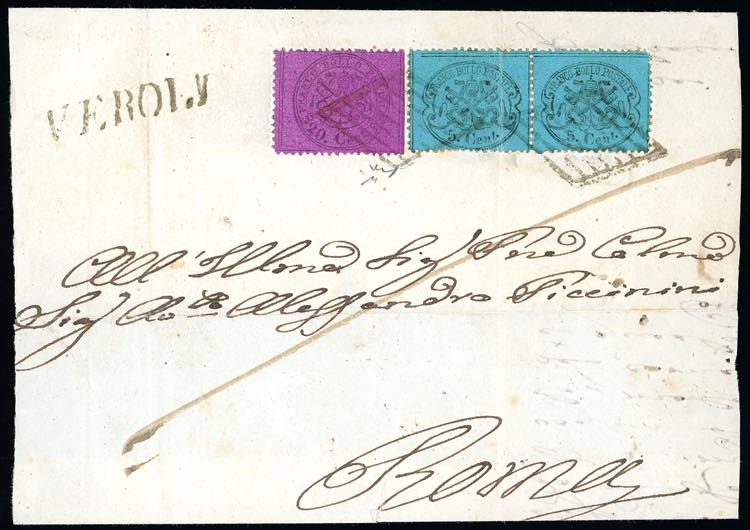 1870 - 5 cent. azzurro chiaro, ... 