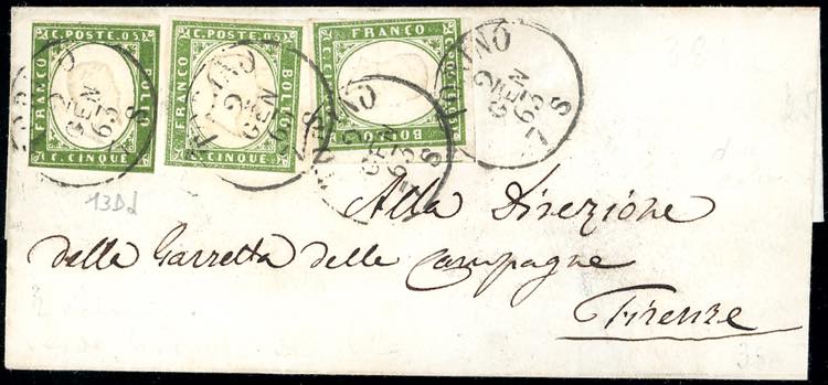 1863 - 5 cent. verde bronzo ... 