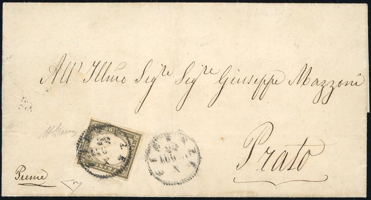 1861 - 10 cent. grigio bistro ... 